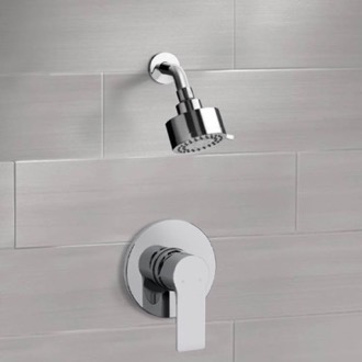 Shower Faucet Chrome Shower Faucet Set with Multi Function Shower Head Remer SS51